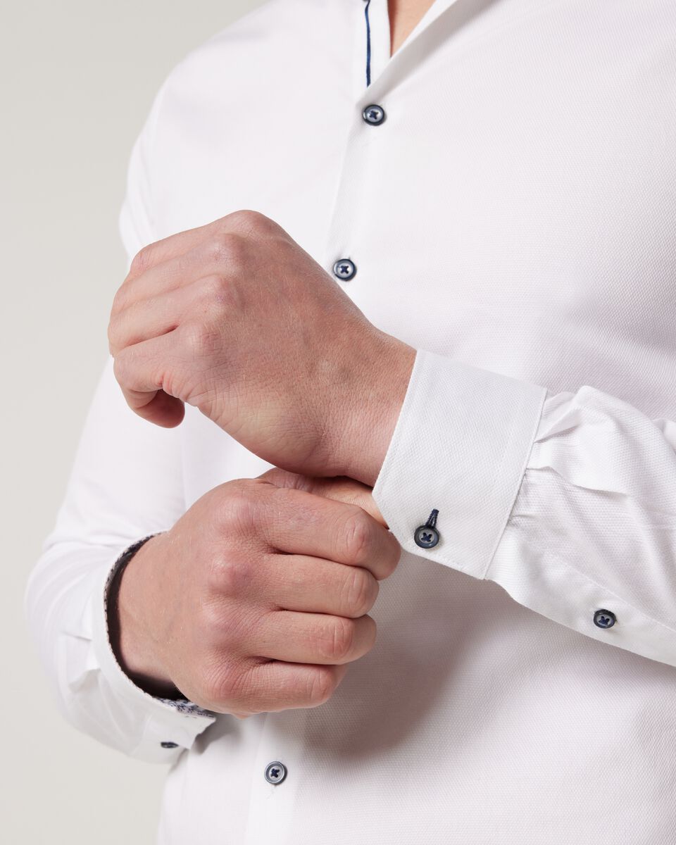 Slim Textured Long-Sleeve Shirt 